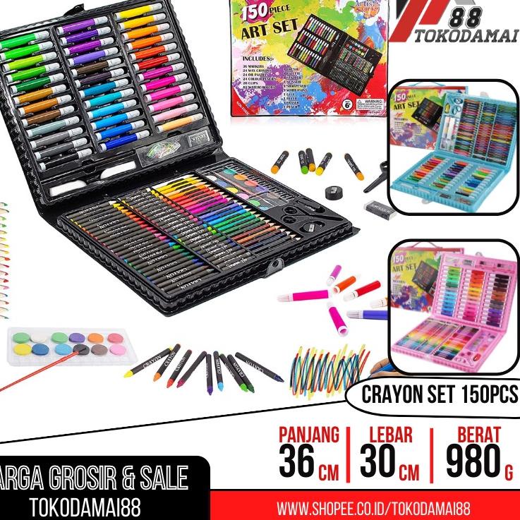 

Kualitas Terpercaya PENSIL WARNA 150PCS - ALAT TULIS SET CRAYON COLOURING SET 150PCS ART