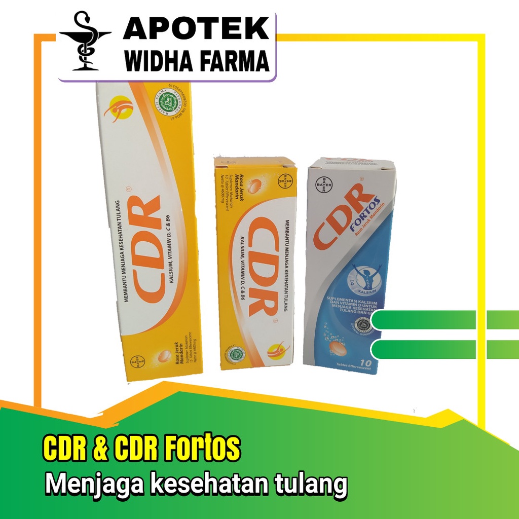 CDR Untuk Tulang dan CDR Fortos Effervescent