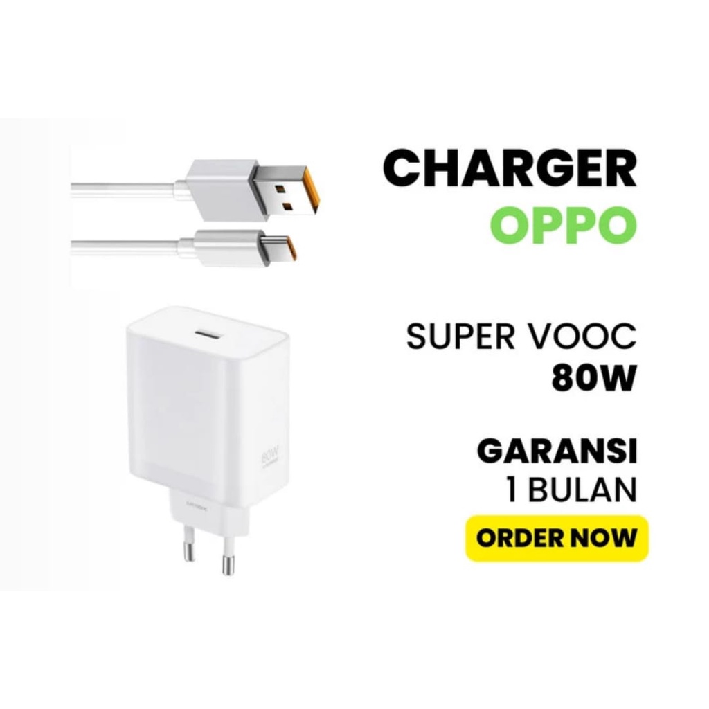 Travel adaptor charger Oppo 80W 6.5A super Vooc dart fast charging / charger Oppo Reno 8 80watt