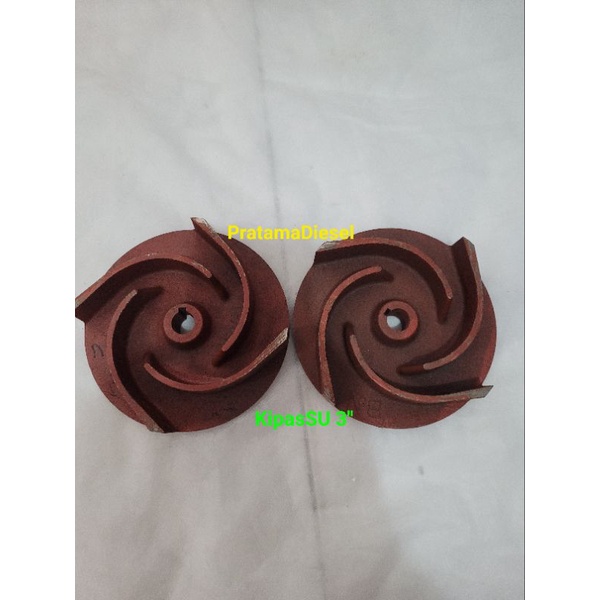 Kipas impeler besi Pompa air irigasi 3"(SU-80)Keong Pump pully 3"(SU- 80)