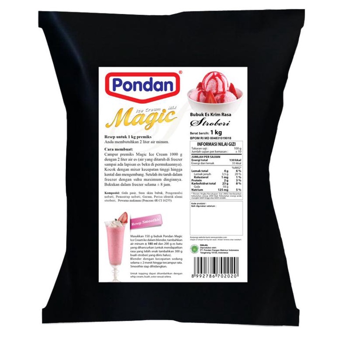 

Pondan bulky hard ice cream/ bubuk es krim/tepung es krim - Black Forest TERLARIS