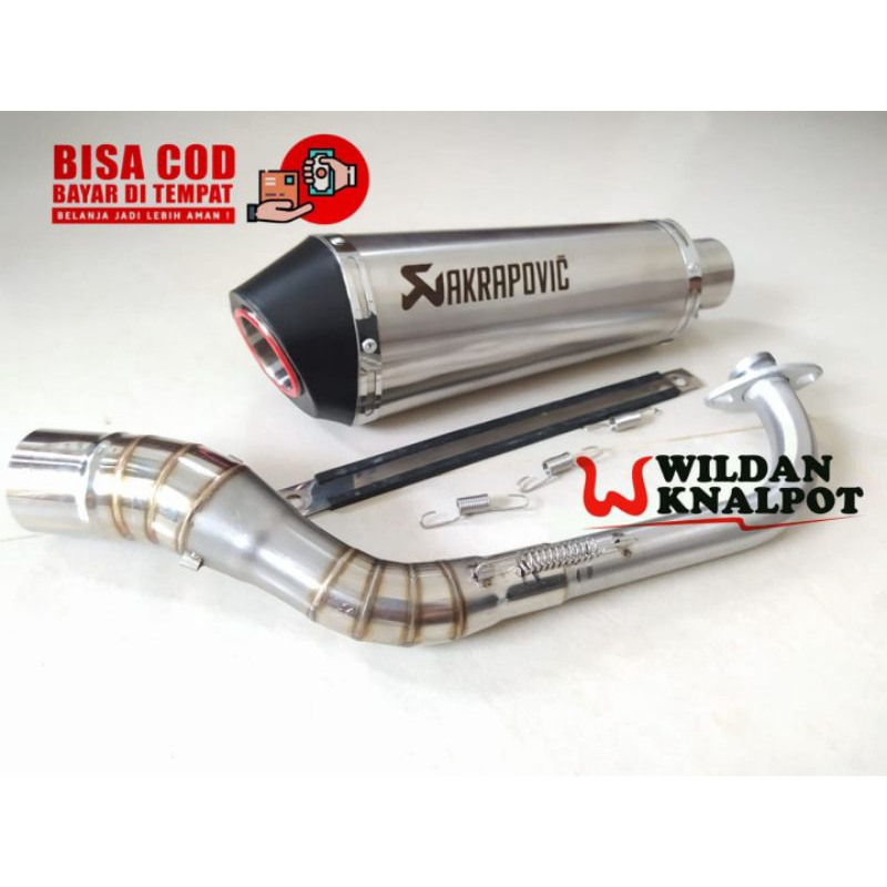 Knalpot AKRAPOVIC LASER VARIO 160 PCX 150 160 NMAX AEROX VARIO 125 150 BEAT NEW ESP DELUXE MIO SCOOP
