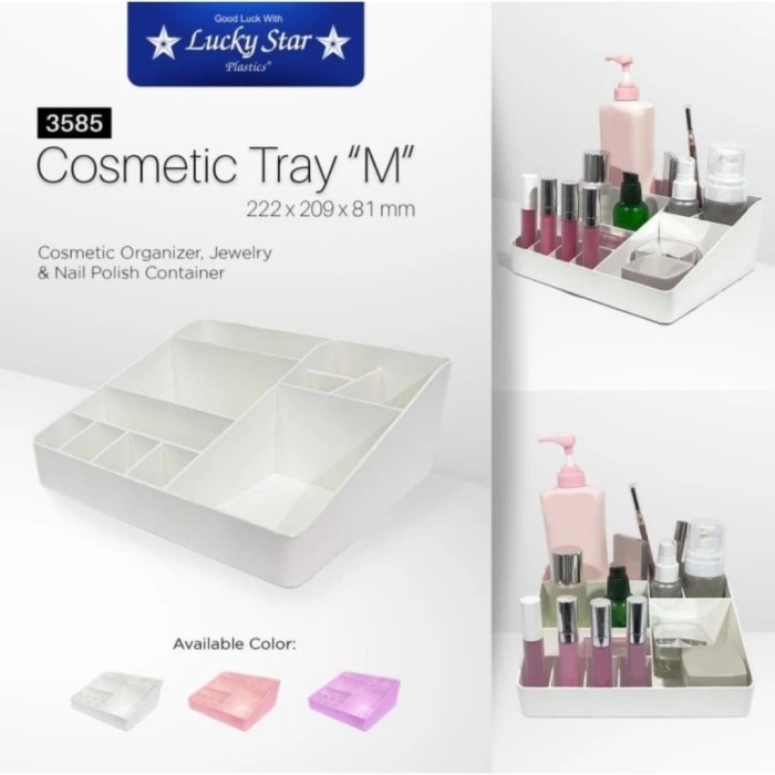 Tempat Kosmetik Kotak Make Up Cosmetic Tray Medium Deluxe Lucky Star