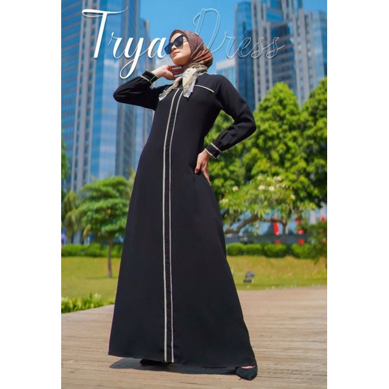 OPEN JASTIP Trya Dress S M L XL XXL HLZB ( Zerina Banu )