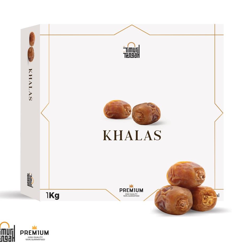 

TERLARIS BRANDS FESTIVAL Kurma Khalas 1 Kg Premium Timur Tengah Kholas Original High Quality !!!