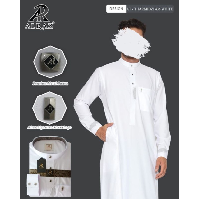JUBAH ALRAZ PREMIUM WOLL, HARAMAIN STYLE