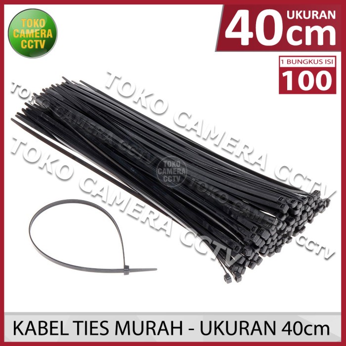 KABEL TIES MURAH 40CM HITAM CABLE TIES ZIP TIES TY RAP 40 CM