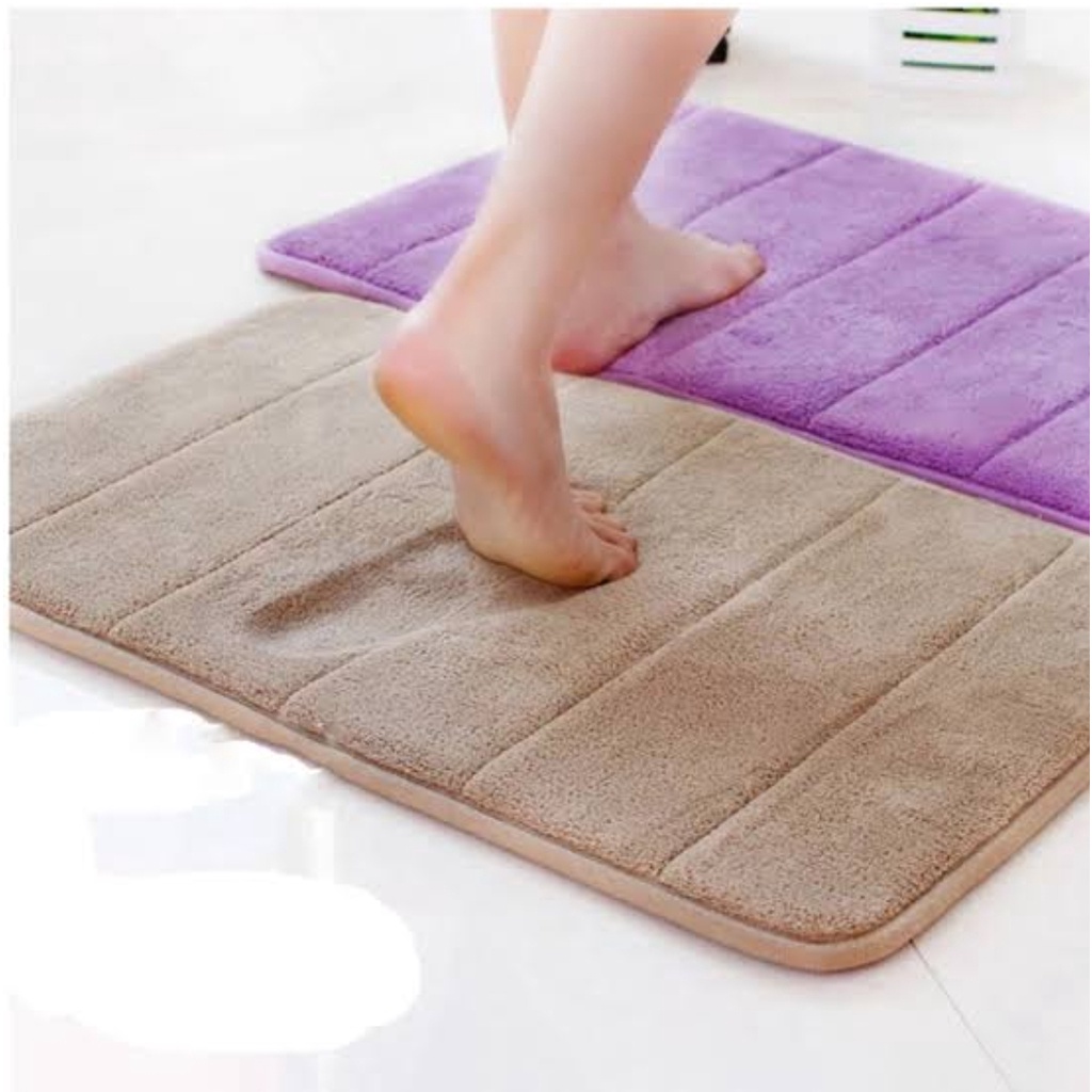 ⭐️𝐈𝐇𝐒 𝟖𝟐𝟏 𝐋𝐚𝐦𝐩𝐮𝐧𝐠⭐️Keset Kaki Anti Slip Bahan Memory Foam Keset Kamar Mandi Lap Kaki