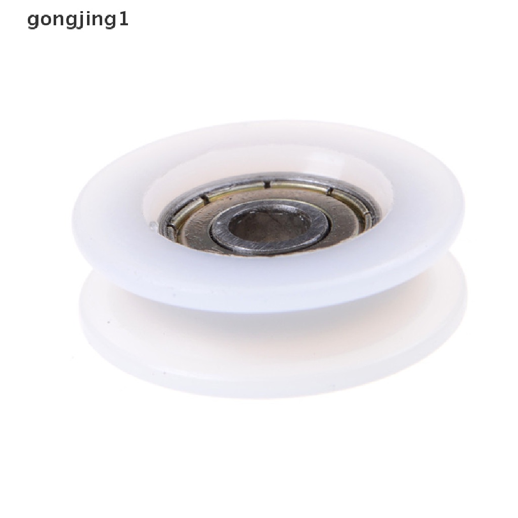 GGG New 6 * 30 * 10mm U Groove Metal Shield Nylon Pulley Wheels Roller Ball Bearings ID