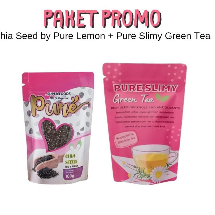 

➷ Paket Promo Chia Seed 100 gr + Green tea 30 gr (1 CHSD + 1 GT) ➭