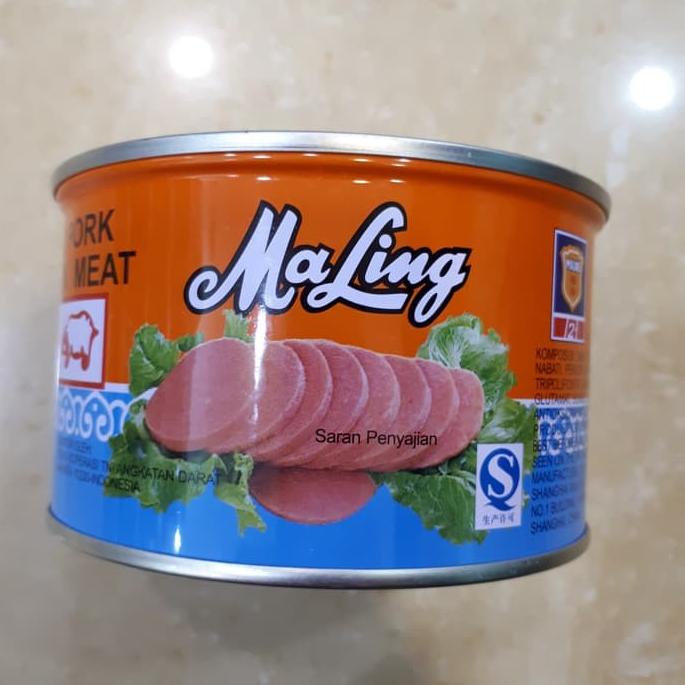 

Dapatkan Daging Maling 397gr / Ng Chon Nyuk / Pork Luncheon Meat / Babi Kaleng/ TTS Ori