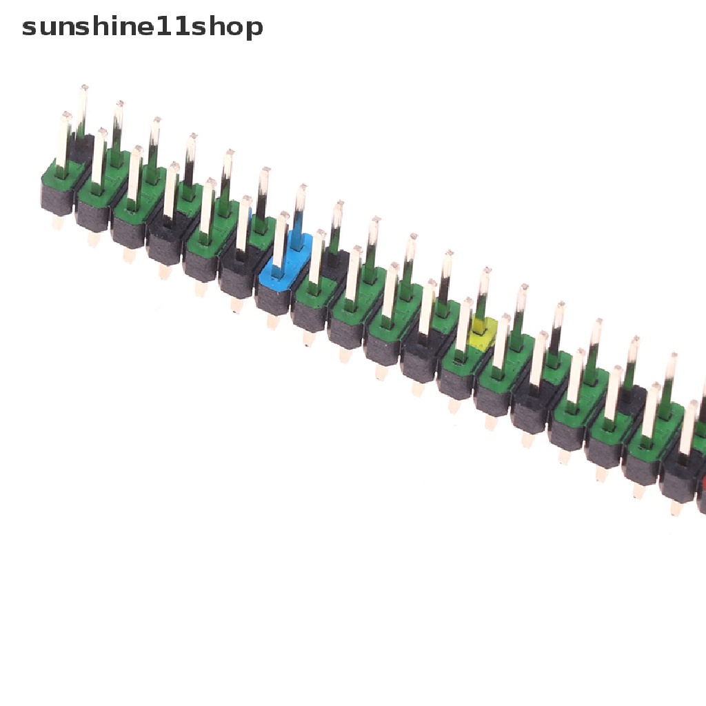 Sho 5pcs 2x20 Pin Header GPIO Pria Untuk Raspberry Pi Zero Double Row 20pin Male N