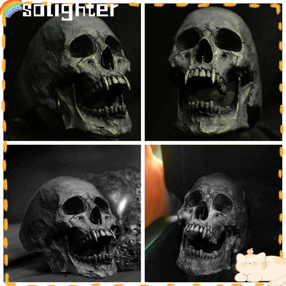 Cincin Tengkorak SOLIGHTER Horror Pejuang Rock Hip Hop Gothic
