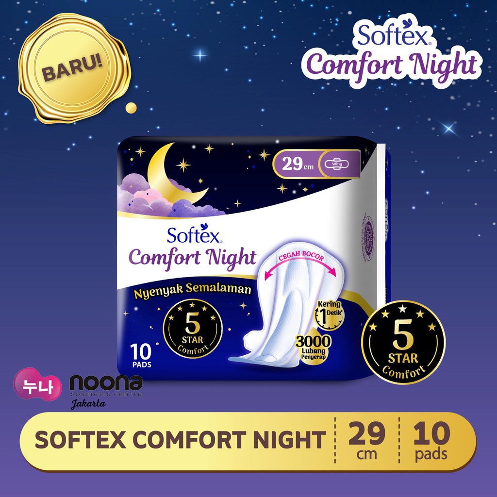 SOFTEX COMFORT NIGHT 29CM ISI 10 -NJ