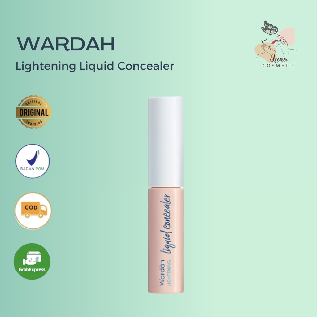 Wardah Lightening Liquid Concealer - Concealer Mencerahkan dan Menyamarkan Noda Hitam di Wajah Yang Tahan Lama