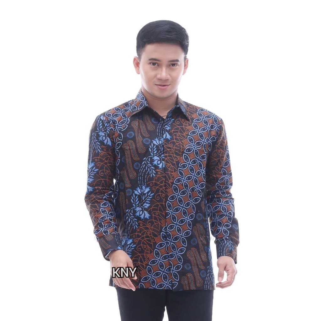 SIZE M L XL XXL XXXL BSWART Batik HRB026 Kenongo Hem Pendek Padi Pekalongan M L XL Batik Pria