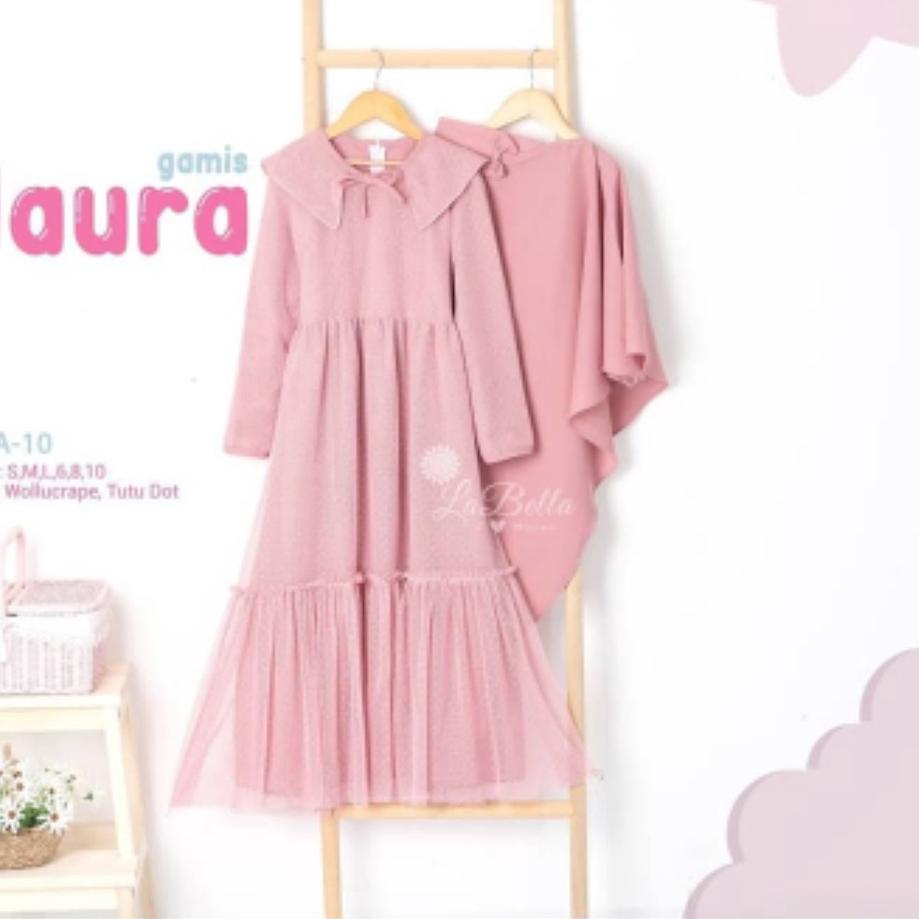 ○ Gamis anak Haura Syar'i Gamis anak model terbaru Gamis anak kekinian Gamis anak tile Dress anak pe