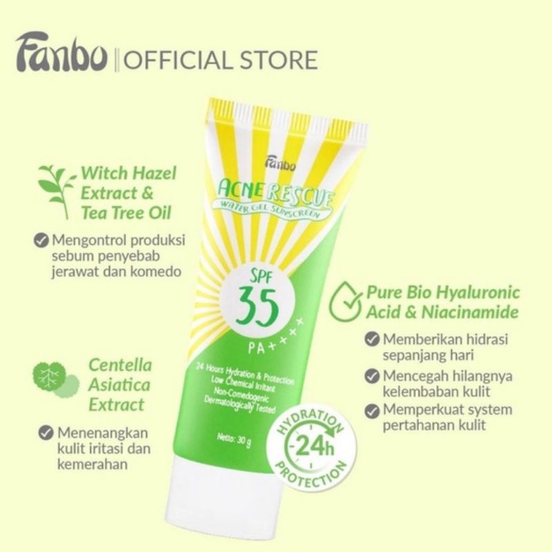 Fanbo Acne Rescue Water Gel Sunscreen SPF 35