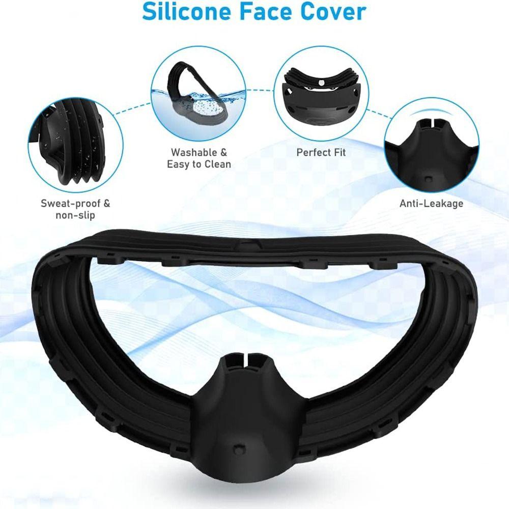 POPULAR Populer VR Pelindung Penutup Aksesoris Silikon Full Cover Penutup Headset Untuk PSVR2