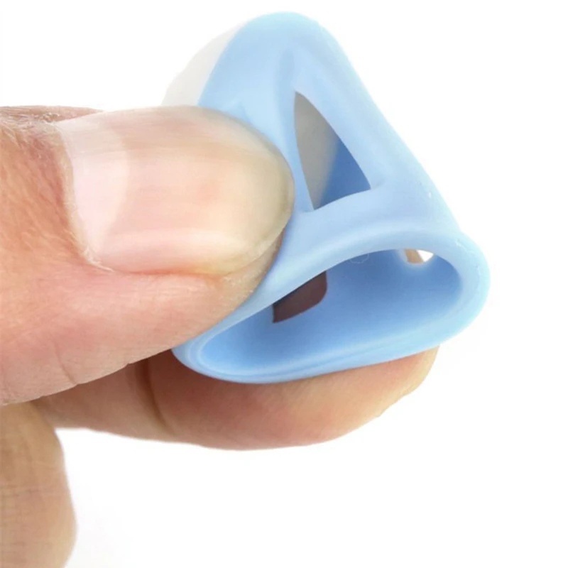 Bidal Pelindung Jari Silikon Premium Bernapas Multifungsi/Jahit Rumah Tangga DIY Tools/Thimble Finger Cover Protector Quilting Patchwork Craft Aksesoris