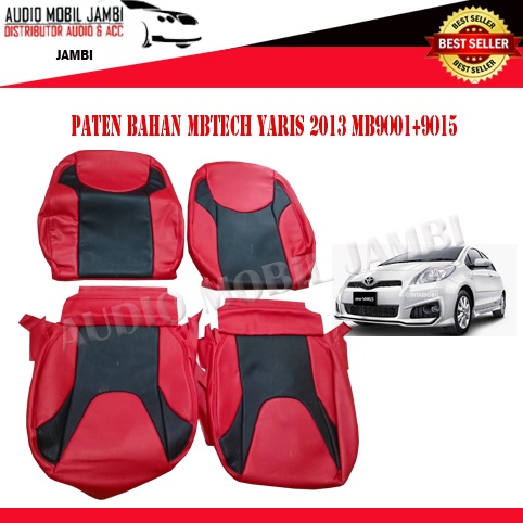 JOK PATEN BAHAN MBTECH ORIGINAL YARIS 2013 BLACK RED - JOK PATEN MOBIL MBTECH