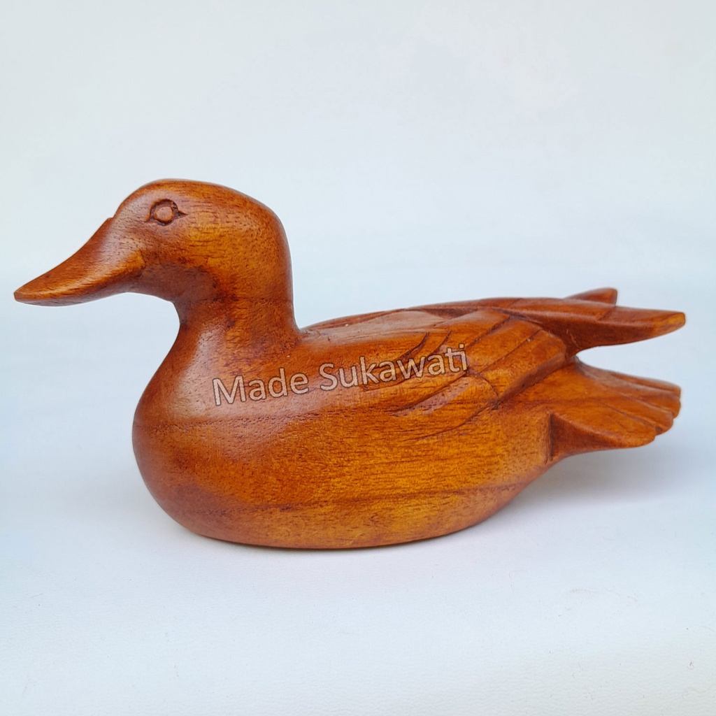 Patung Bebek kayu 15cm Kerajinan hiasan dekorasi handmade Bali