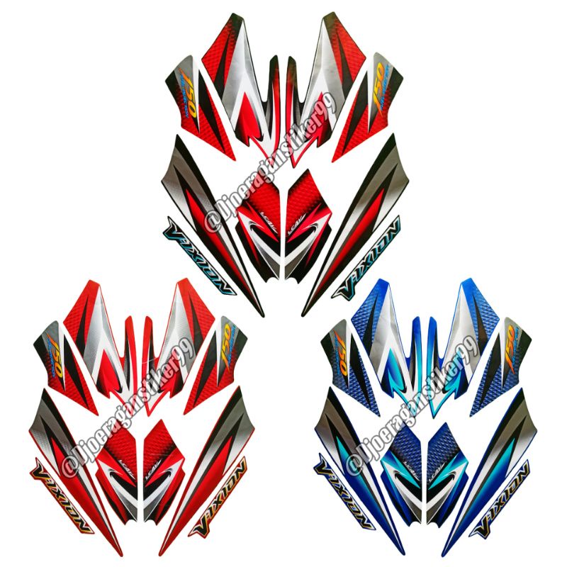 Striping Lis Body Motor Vixion 2007 / Polet Stiker Vixion 2007 / Stiker Yamaha Vixion 2007 / Stiker 