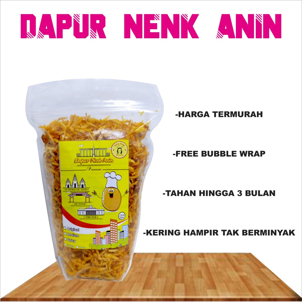 

Termurah Kentang Mustofa | kering kentang | kentang korek api 500gr Dapur Nenk Anin