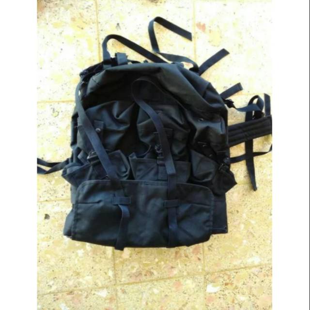 Ransel korea jatah HITAM l Ransel punggung besar POLRI/TNI Ransel punggung besar ( Resak )