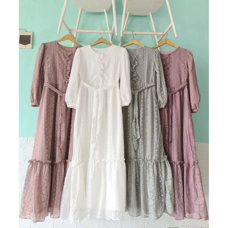 Gamis Layer Lebaran / Kondangan Terbaru Kekinian Hitam Kasual Mewah Elegan 4Xl 5Xl 3Xl 2Xl Ld 110 12