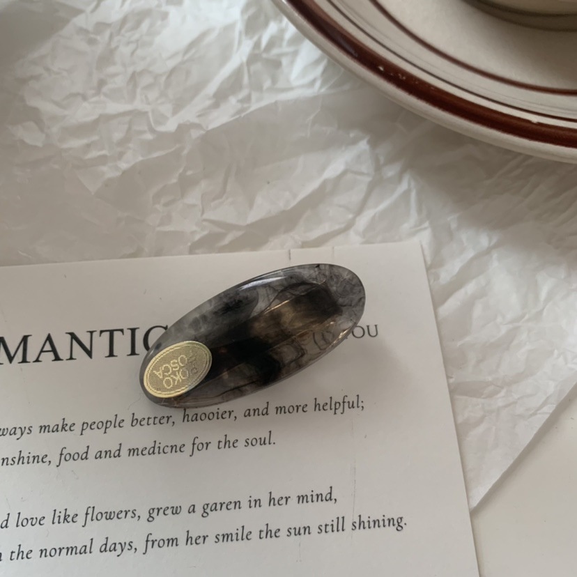 Liu Hai Jepit Rambut Klip retro amber Warna Klip net Merah Rambut Kartu Perempuan Klip Rambut Kecil