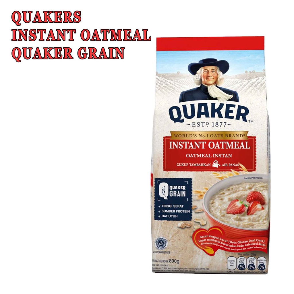 OATMEAL 800g* QUAKERS OATS INSTANT* QUAKER GRAIN