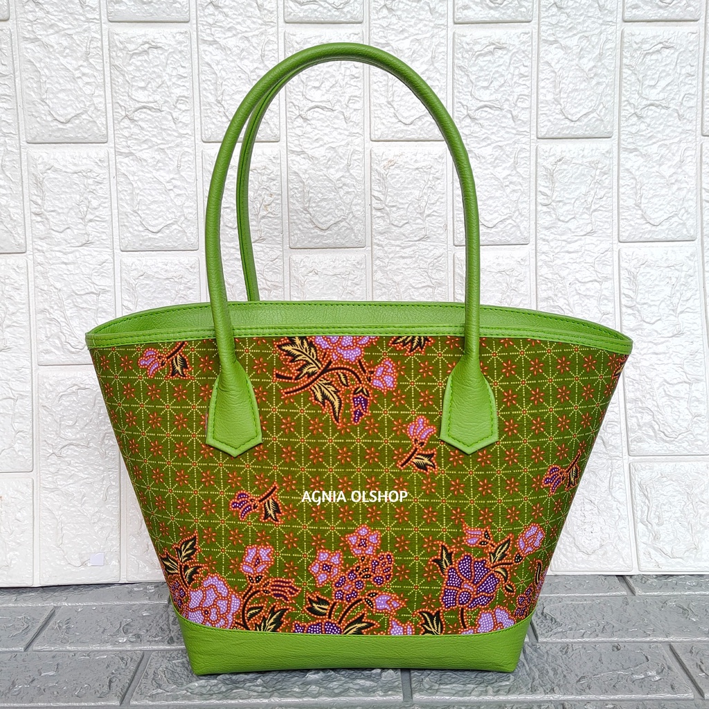 Tas Muslimat Nu Batik Model Gelombang Tas Tote Pengajian | Fatayat NU