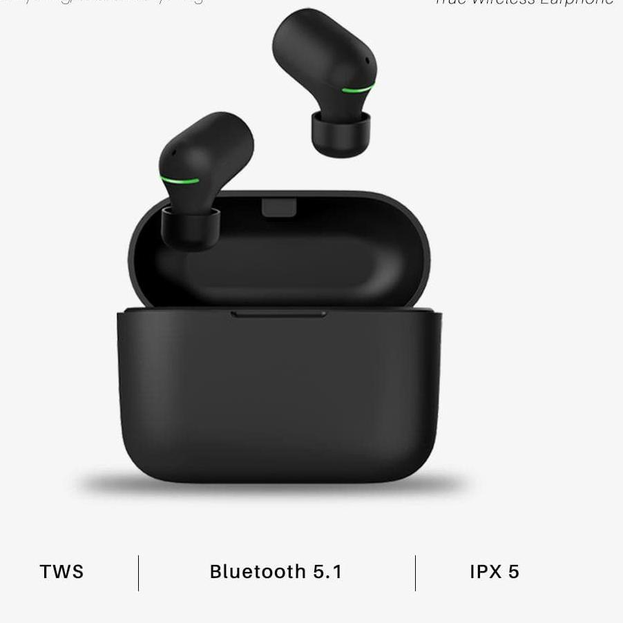 ✼ SOUNDTECH S16 TWS Wireless Earphone Bluetooth 5.1 Touch - Black ℗