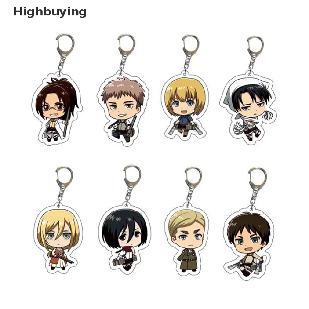 Hbid New Anime Attack on Titan Cosplay Gantungan Kunci Aksesoris Fashion Gantungan Kunci Mobil Tas Liontin Shingeki No Kyojin Key Ring Glory