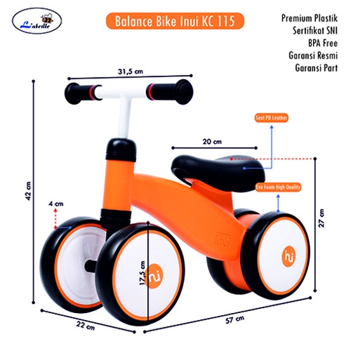 Makassar - Labeille KC Balance Bike Inui KC 115 / Bumerang Bike KC 116