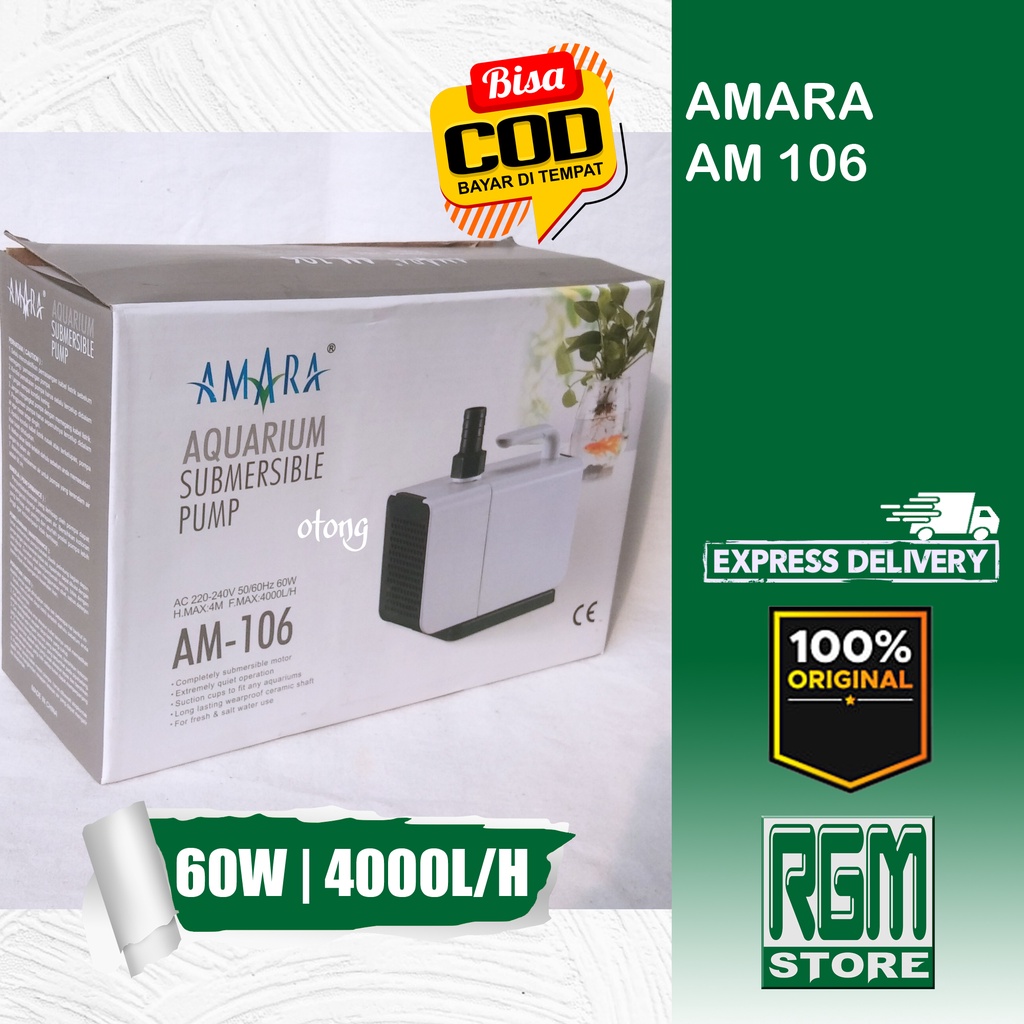 Amara AM 106 AM106 Mesin Pompa Power Head filter aquarium kolam ikan