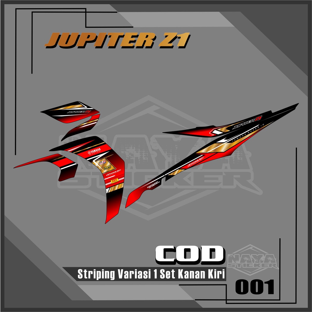 Sticker Striping List Variasi Jupiter Z1 - Striping Variasi Jupiter Z1