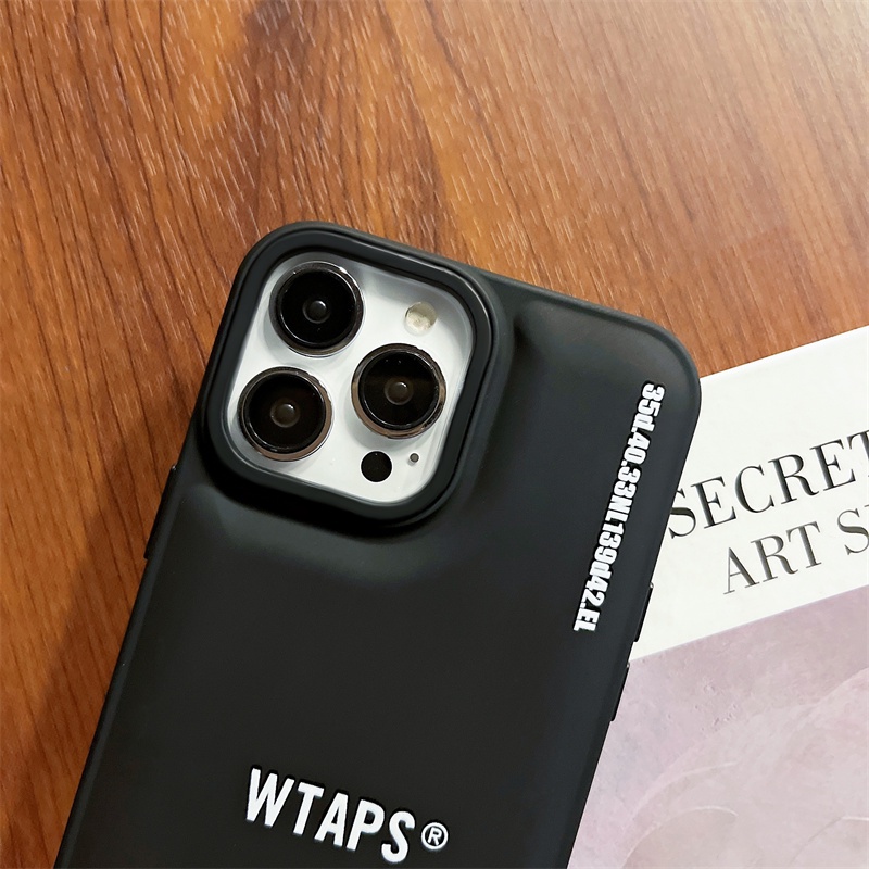 IPHONE Untuk Iphone14 13 12 11 14 Plus 14 Pro Max Puff WTAPS Pattern Soft Phone Case