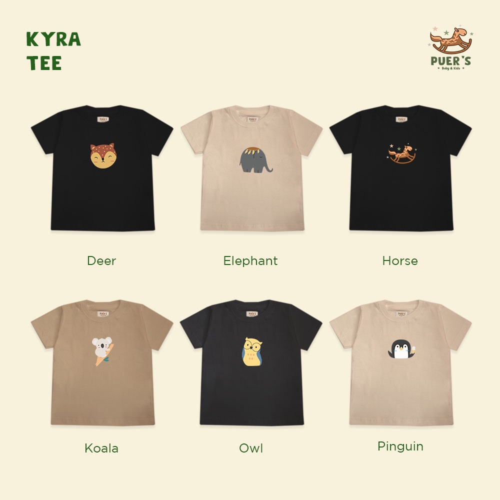 KAOS BAYI DAN ANAK PUER'S KYRA (KAOS ANAK TYPOGRAFI)