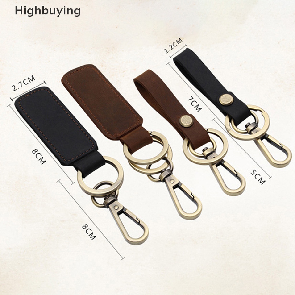 Hbid Gantungan Kunci Kulit Handmade Personalized Key Fob With Belt Loop Clip Gantungan Kunci Grafir Tahan Lama Untuk Mobil Motor Rumah Keys Glory