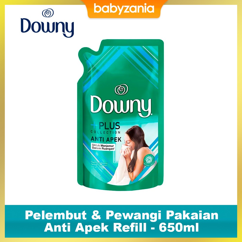 Downy Pelembut &amp; Pewangi Pakaian Anti Apek Refill - 650 ml