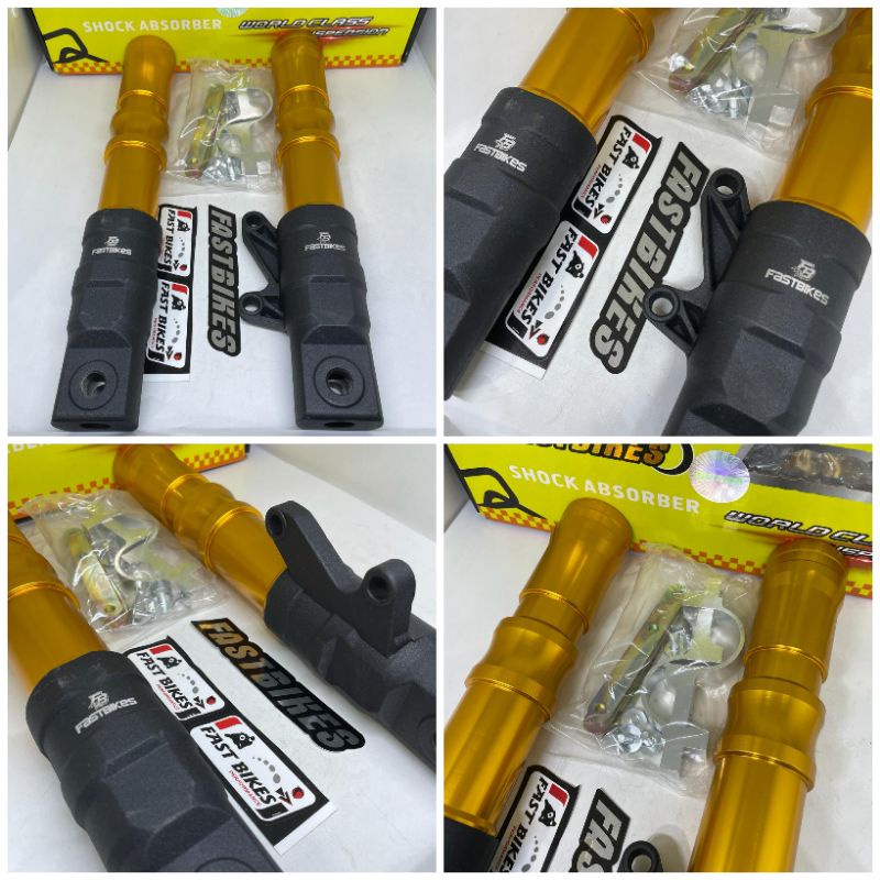 BOTTOM SHOCK DEPAN VIXION OLD VIXION NEW FASTBIKE PLUS KLEMAN SPAKBOR CNC BOTTOM SHOCK STANDAR VARIA
