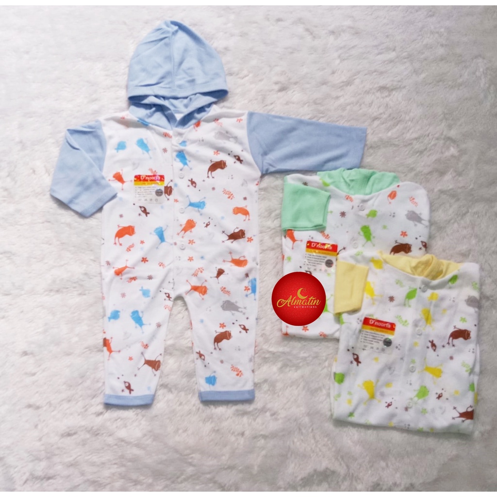 JUMPER BAYI NEWBORN UNISEX MURAH DAPAT 3 STEL / SLEEPSUIT BAYI TUTUP KAKI BAJU KODOK BAYI 3 STEL