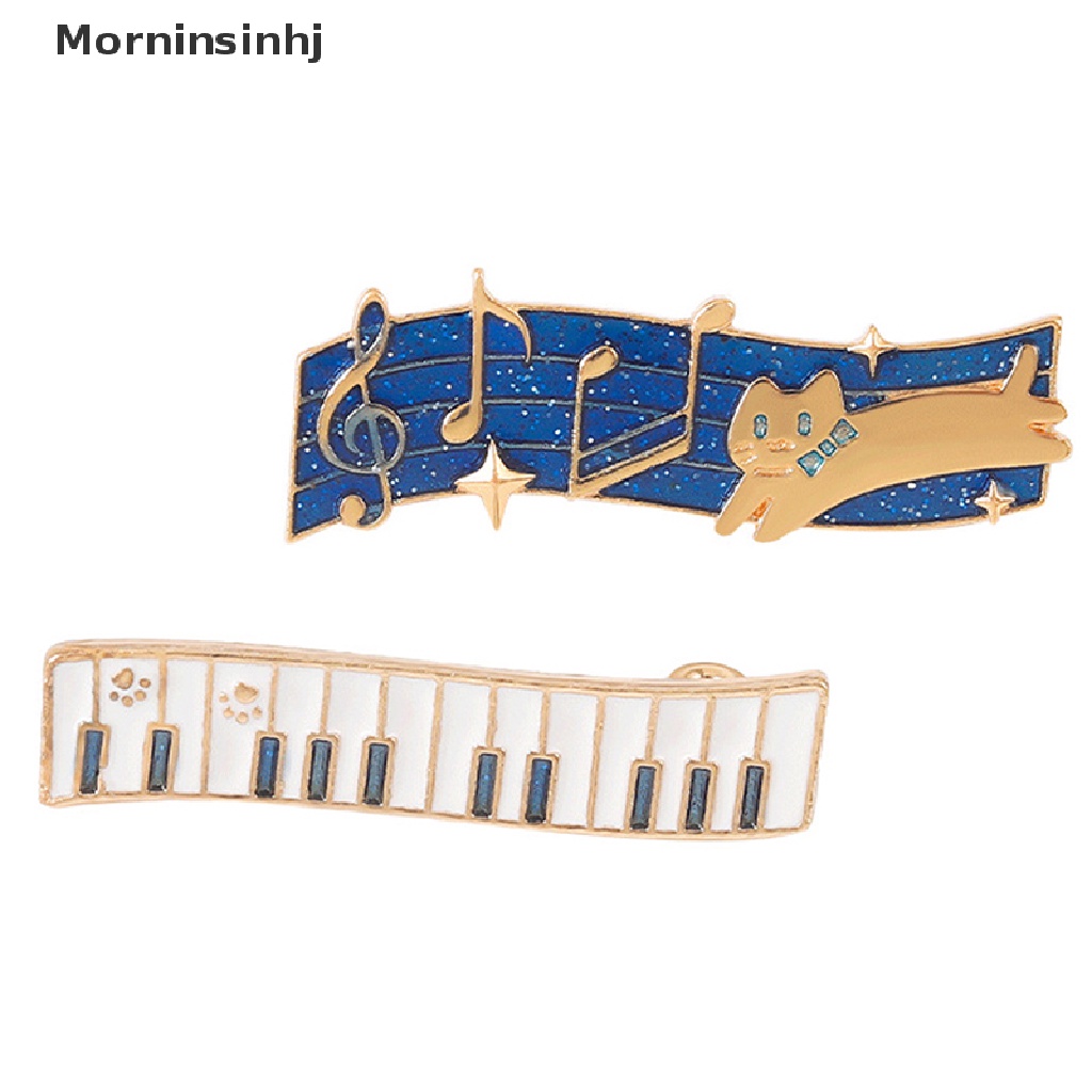 Mornin Musik Notes Bros Untuk Wanita Pria Enamel Dancing Cat Pesta Kantor Brooch Pin Hadiah id