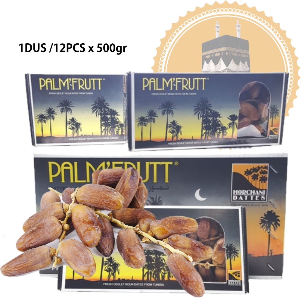 Kurma tangkai palm fruit /palm'frutt 500gr x 12pcs /1dus