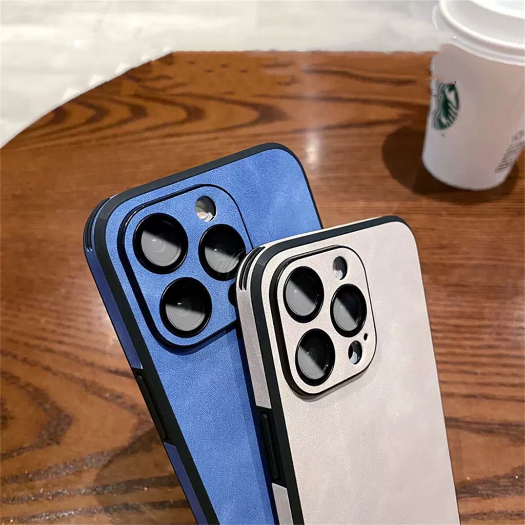 Pelindung Kamera Mewah Lensa film case iPhone 14 Pro Max case iPhone 13 12 Pro Max Case14 plus Promax Kulit shockproof protection hard back cover