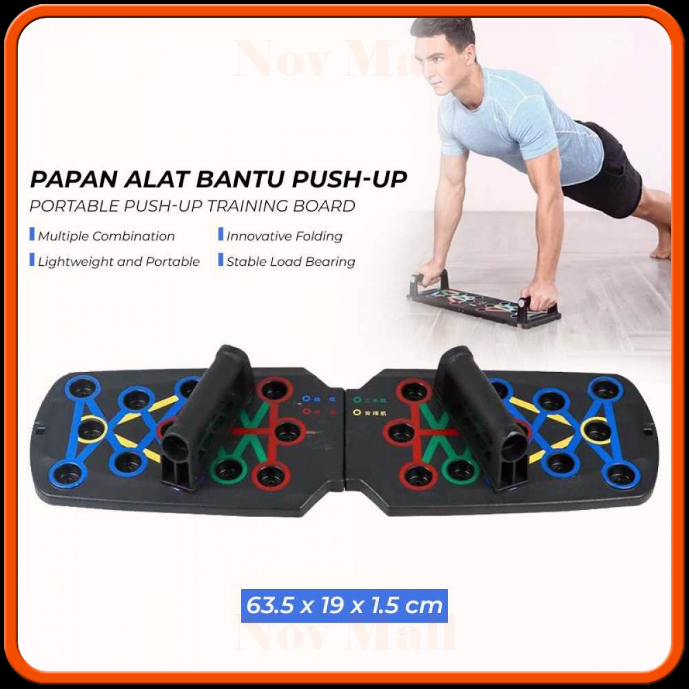 Papan Alat Bantu Push-up Training Board Portable -SP760