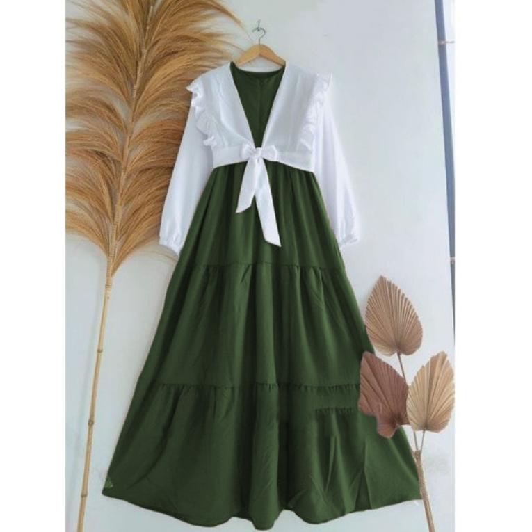 Best Seller Gamis anak perempuan/gamis rompi/pakaian anak perempuan terbaru2022