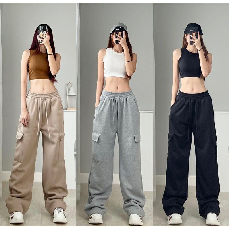 JOOY SWEET PANTS • CELANA CARGO PANJANG WANITA ia